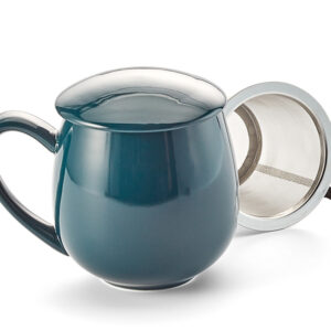 ChaCult mok Saara met filter en deksel 350 ml - Glossy Dark Green