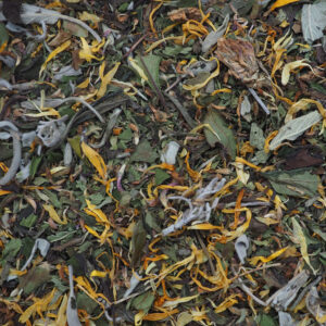 Biologische Overgangsbalans kruidenthee van Theerapie ter ondersteuning van het hormonale evenwicht tijdens de overgang.