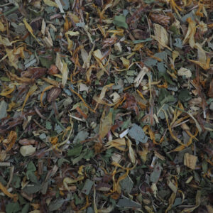 Biologische "Vrij Ademen" kruidenthee van Theerapie (100 gram) met eucalyptus en salie ter ondersteuning van de luchtwegen.