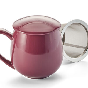 Theemok met filter ChaCult Saara purple paars porselein