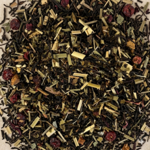 Luxe zwarte thee melange Toscaanse Liefde met aardbei en kruiden