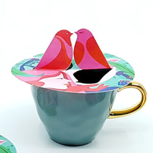 Steamwaverz Lady Birds thee-accessoire set van 2 stuks met lieveheersbeestjes