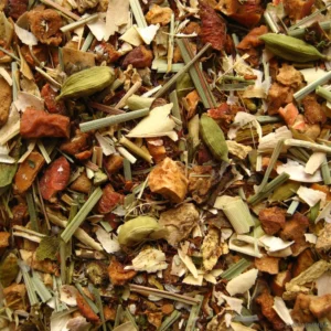 Ayurvedische rooibos thee melange Innerlijke Kracht met gemberstukjes, ginseng en specerijen