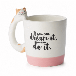 Schattige keramische dierenmok met kattenontwerp (Benji) voor kattenliefhebbers.